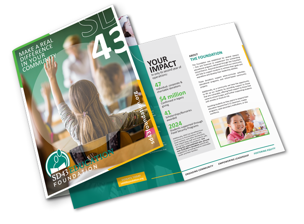 SD43 Education Foundation information booklet